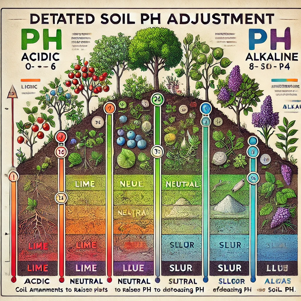 Here is the generated soil pH adjustment chart