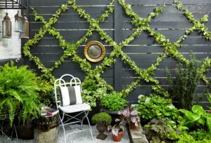 small garden ideas lattice wall 1614022264